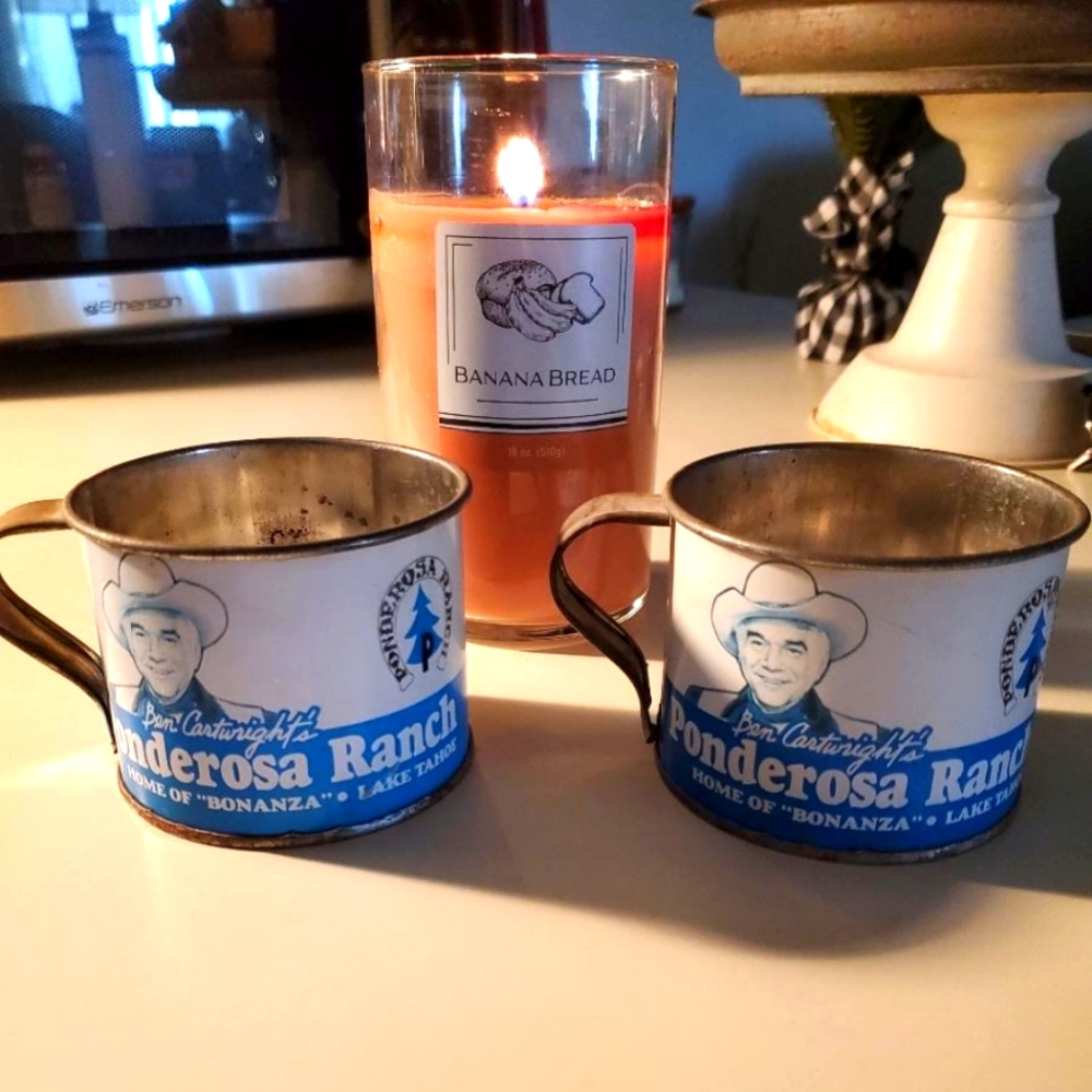 Antique Rustic Display Mugs